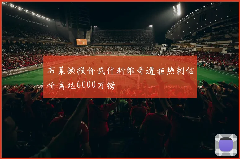 布莱顿报价武什科维奇遭拒热刺估价高达6000万镑